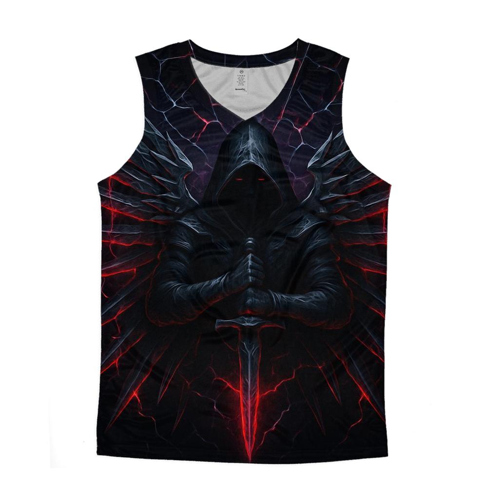 Dagger Seraph Under Shattered Glass Sky trendy fitted tank tops