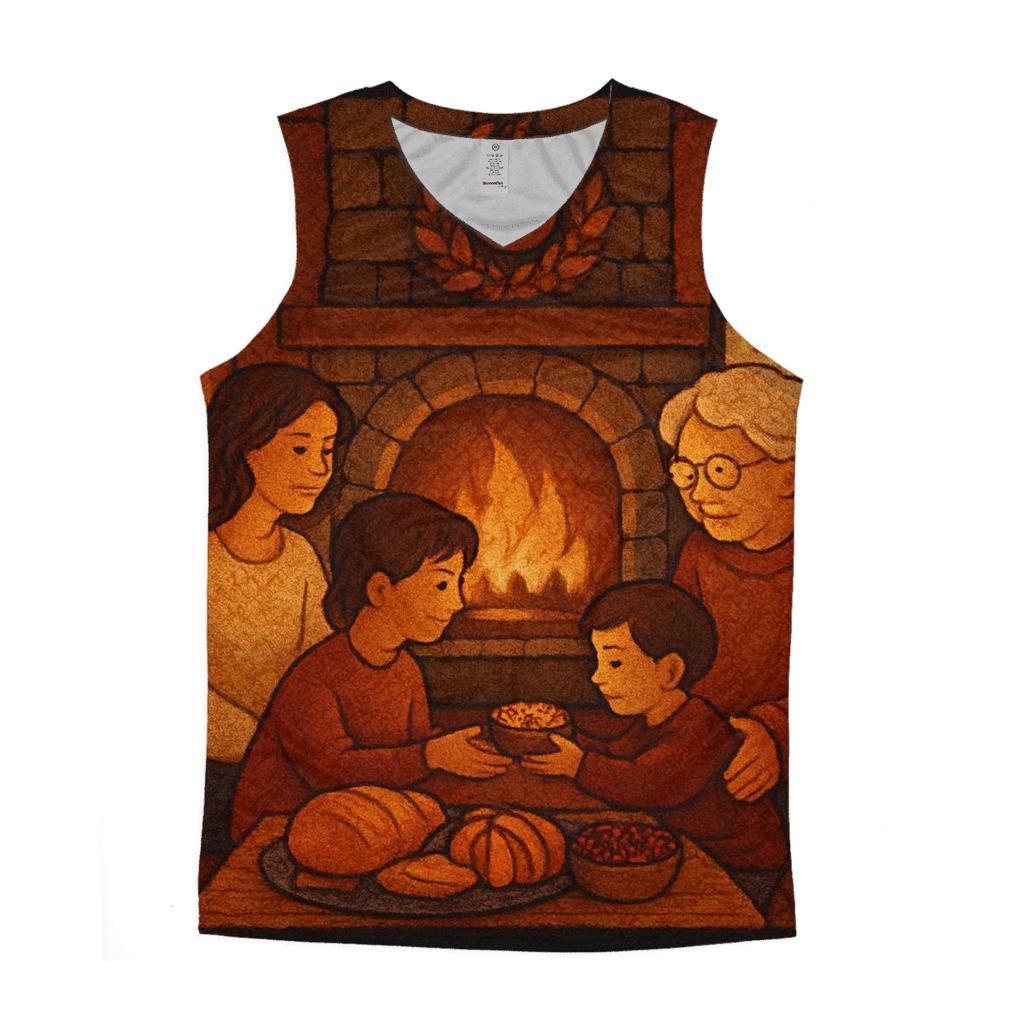 Quilted Hearthside Thanksgiving Evening sports performance tank tops