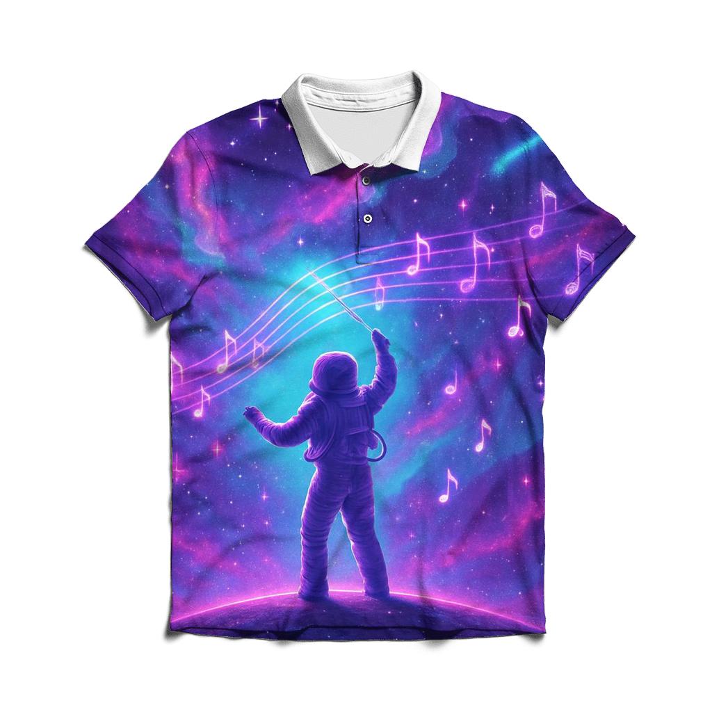 Horizon Of The Singing Nebula stylish collar polo tees