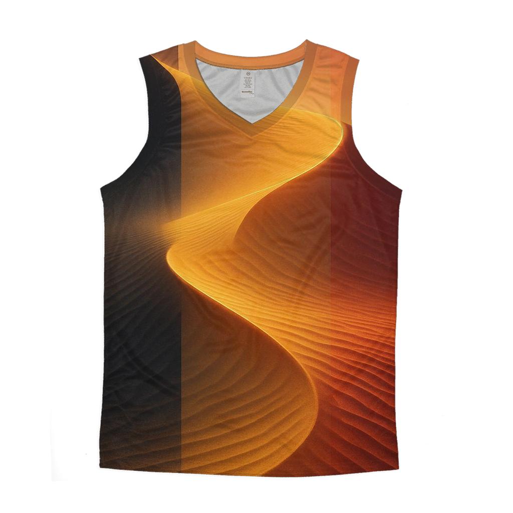 Belgium Desert Gradient Banner casual summer tank tops
