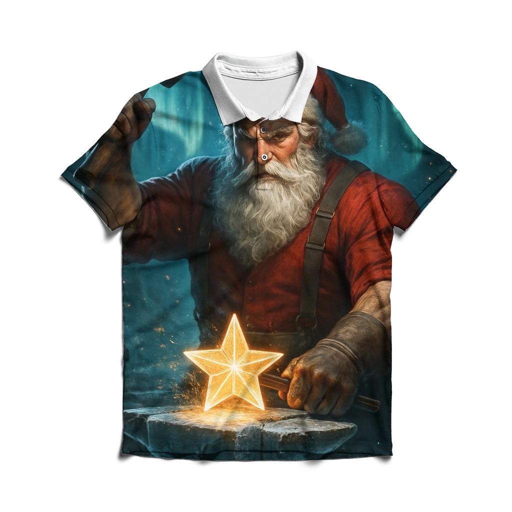 Aurora Forge Santa casual sports polo shirts