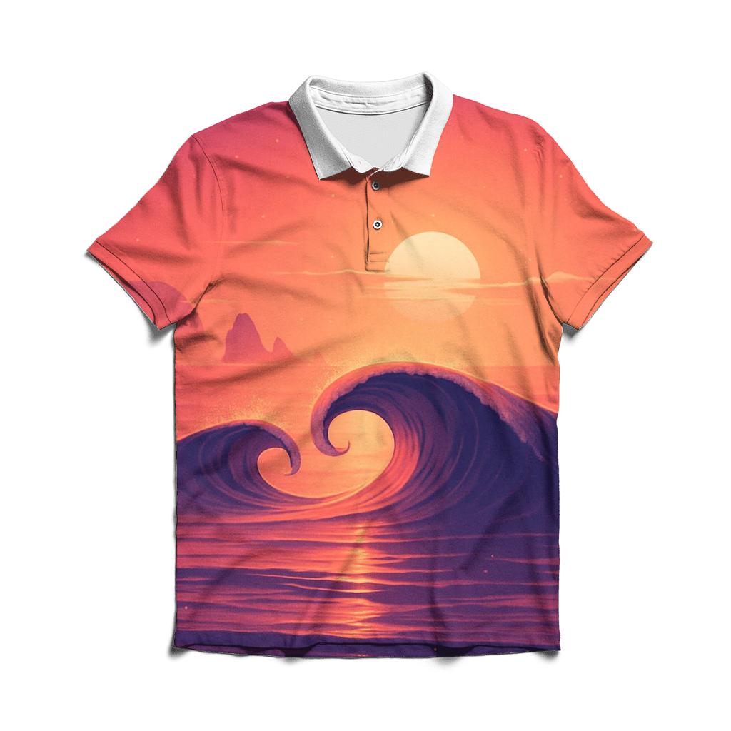 Afterglow Tide Cathedral designer slim fit polos