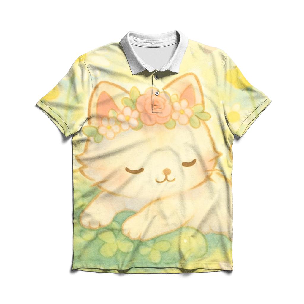 Flower Crown Sunbeam Nap personalized polo shirts