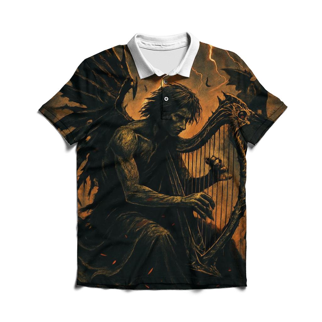 Infernal Harpist Of Broken Ribs classic pique polos