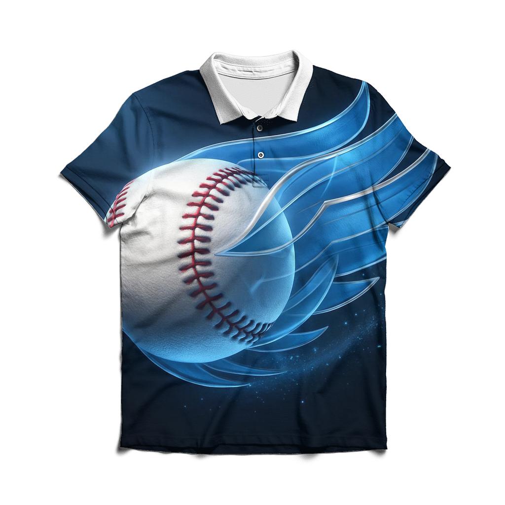 Blue Jays Comet Wing Curveball branded logo polo shirts