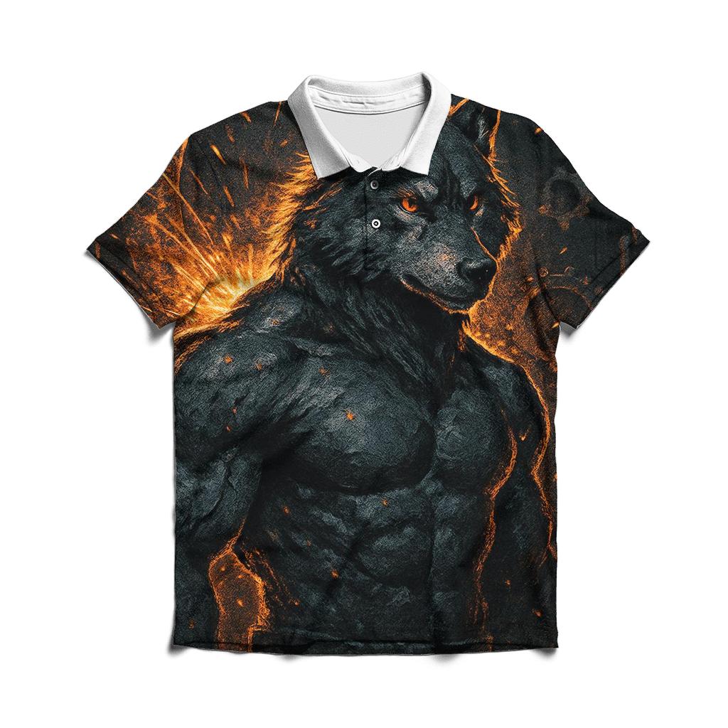 Coal And Chrome Forge Wolf stylish collar polo tees