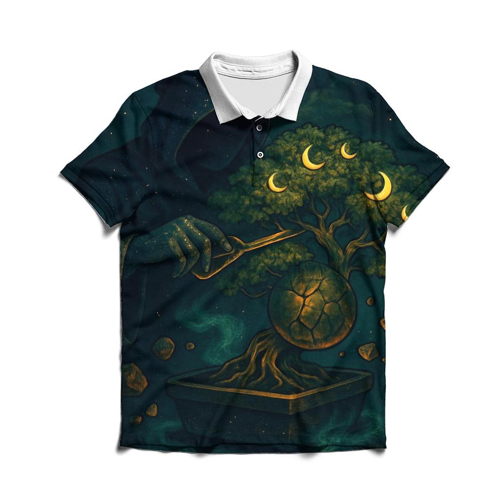 Shattered Planet Bonsai custom polo shirts