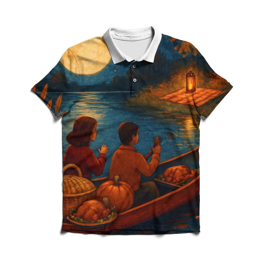 Harvest Moon River Feast classic pique polos