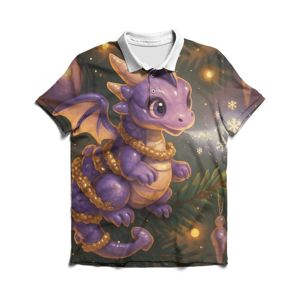 Ornament Dragon Guarding The Tree classic pique polos