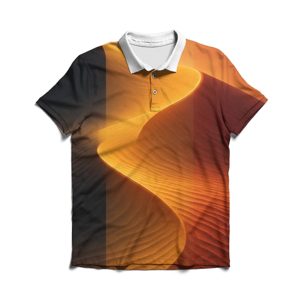 Belgium Desert Gradient Banner stylish collar polo tees