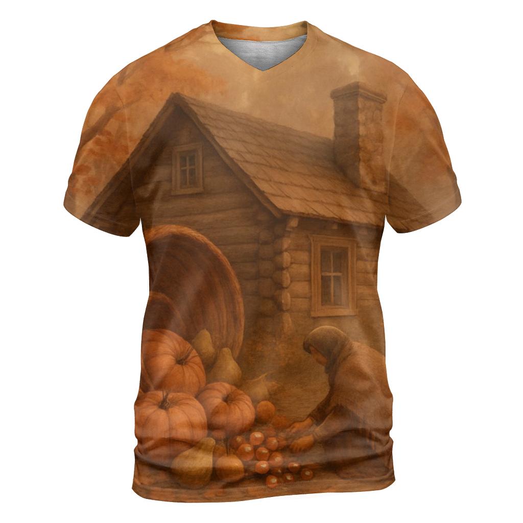 Cornucopia Of Cozy Cabin Dreams unique graphic print tees