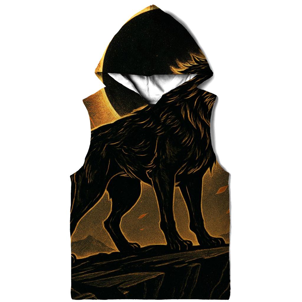 Saffron Eclipse Sentinel Wolf hoodie trends