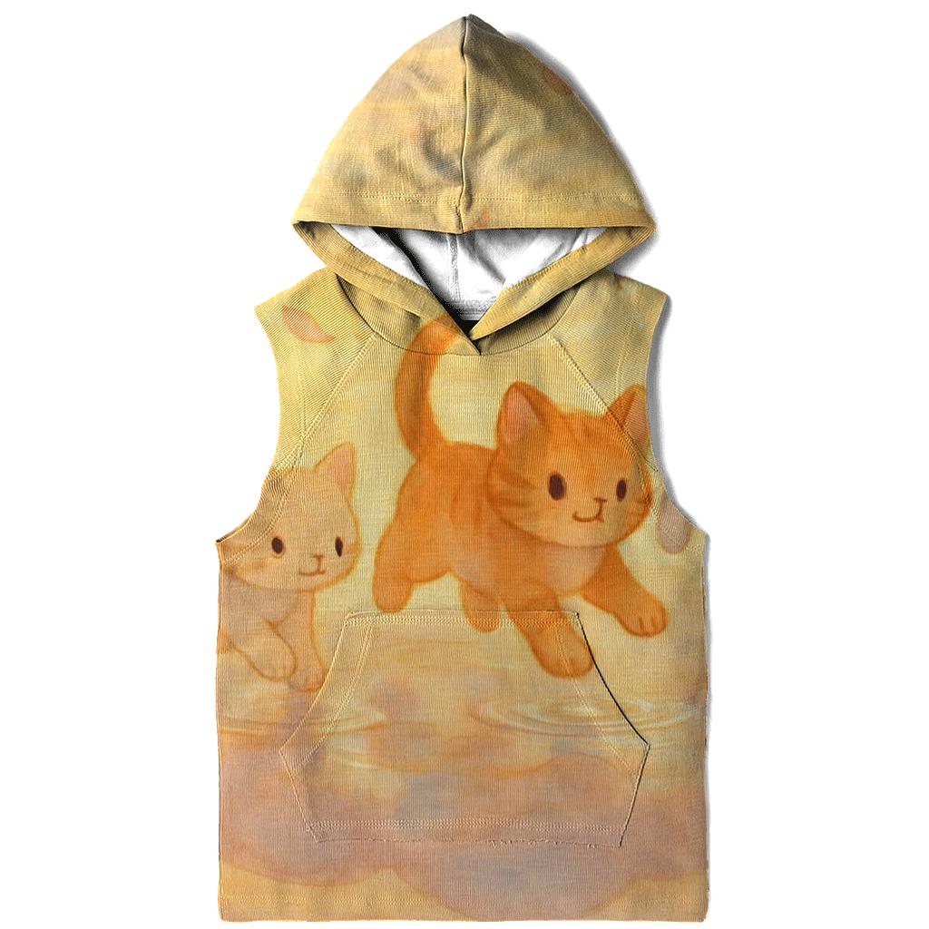 Cloud Puddle Pawprints graphic hoodies