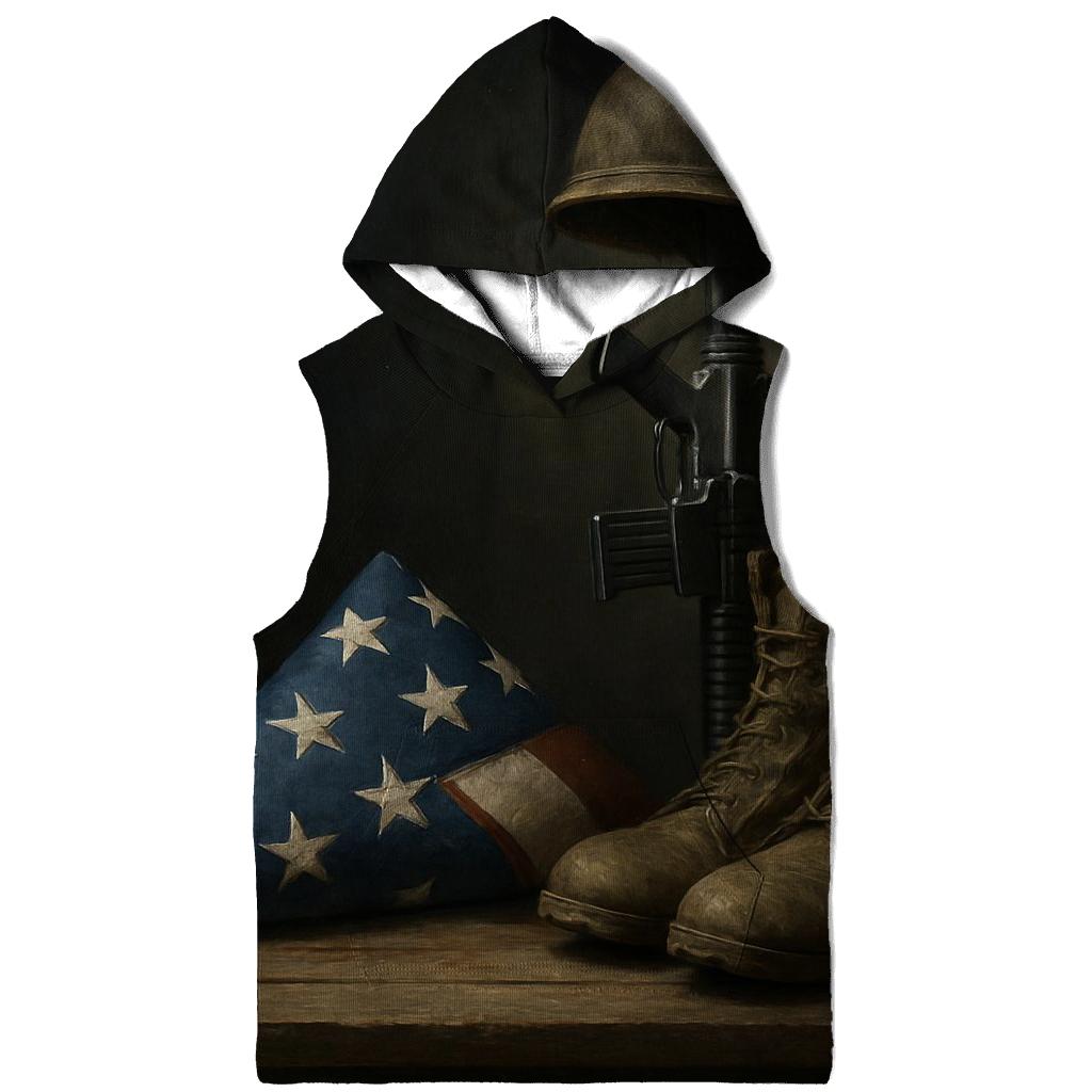 Folded Flag And Vigil Boots Still Life hoodie designs