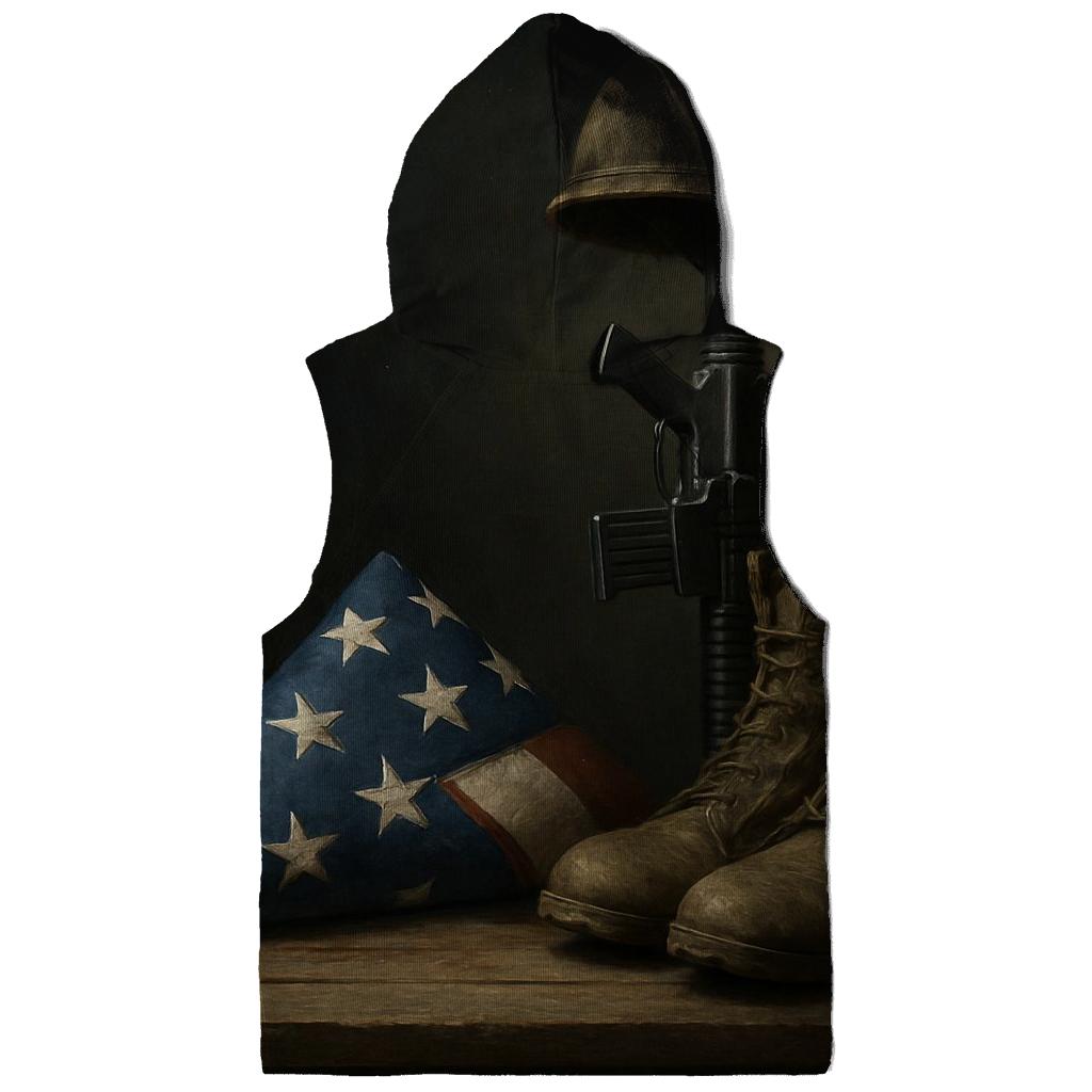 Folded Flag And Vigil Boots Still Life hoodie designs