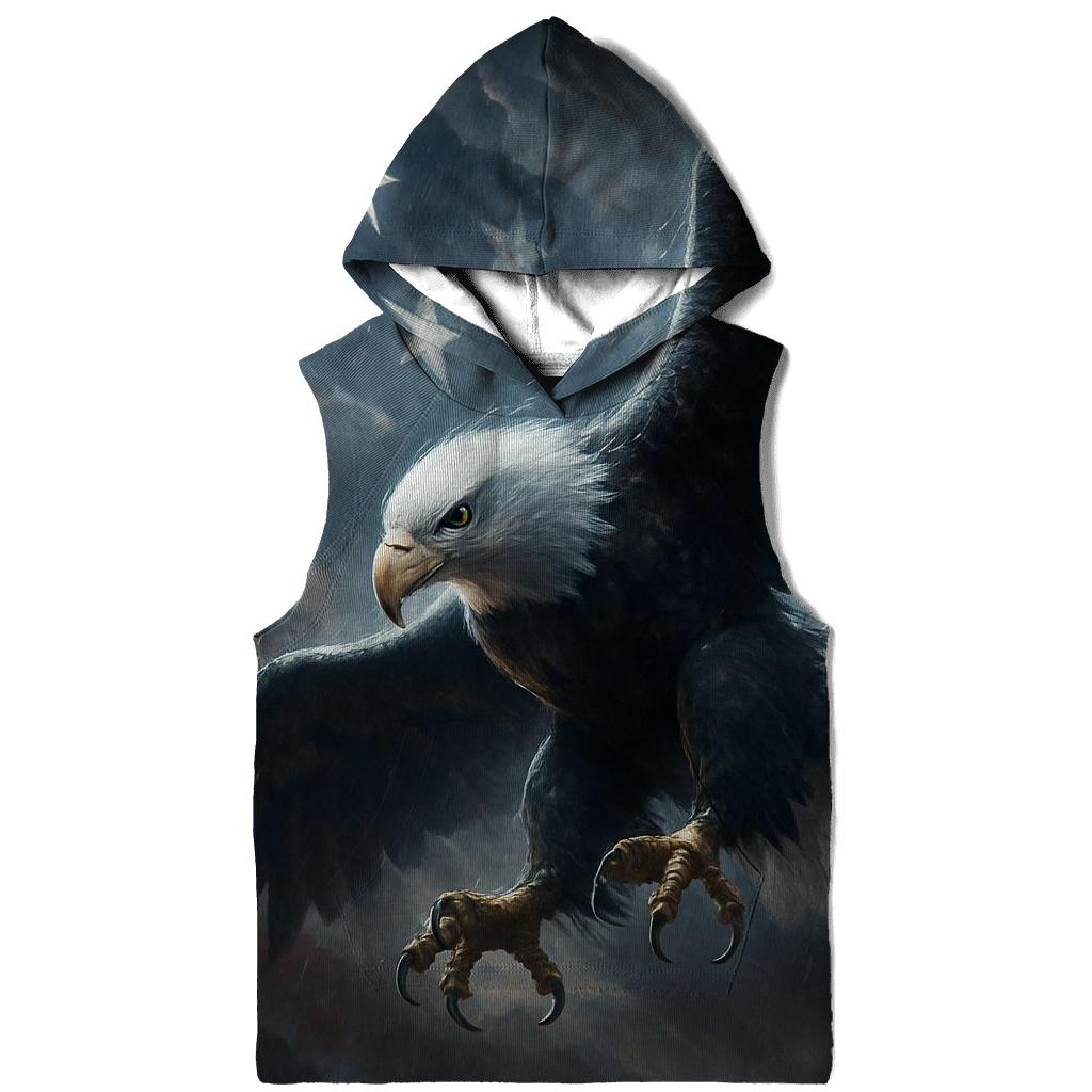 Eagle Guardian In Storm Lit Flag Sky hoodie styles