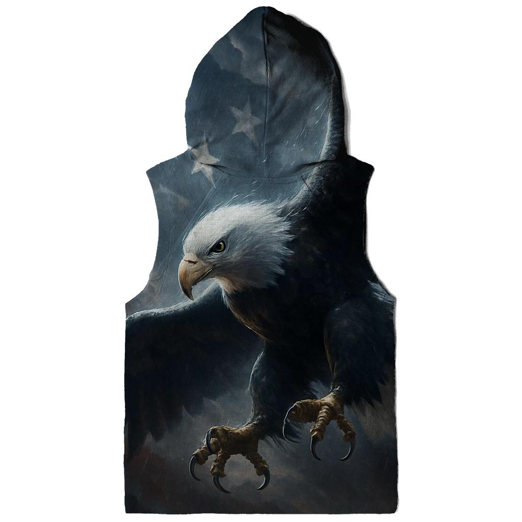 Eagle Guardian In Storm Lit Flag Sky hoodie styles