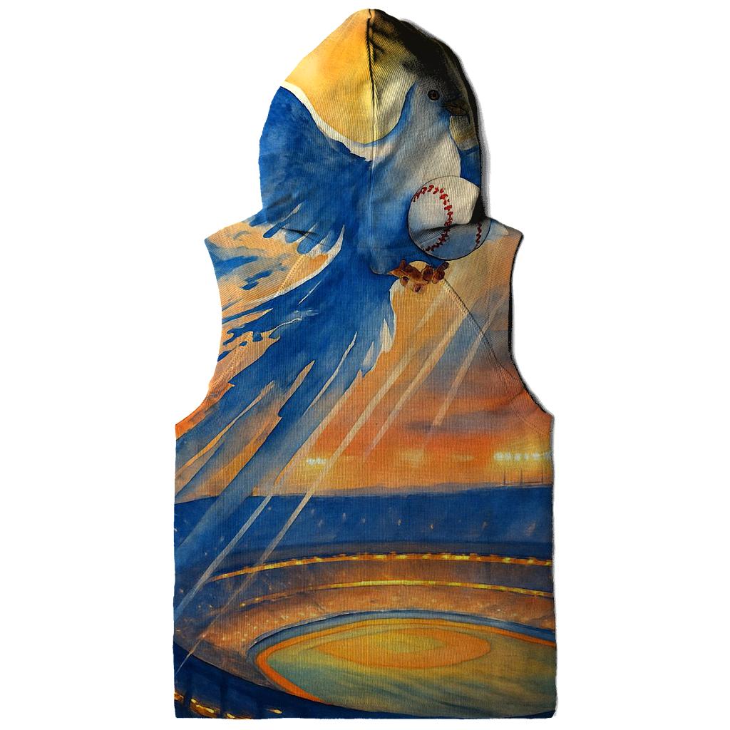 Sunset Diamond Flight printed hoodies