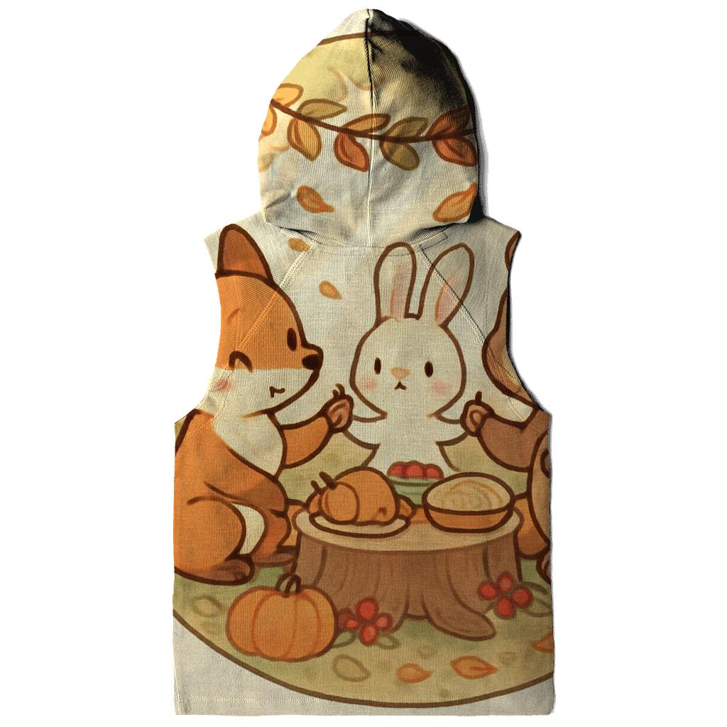 Woodland Friends Feast Circle hoodie trends