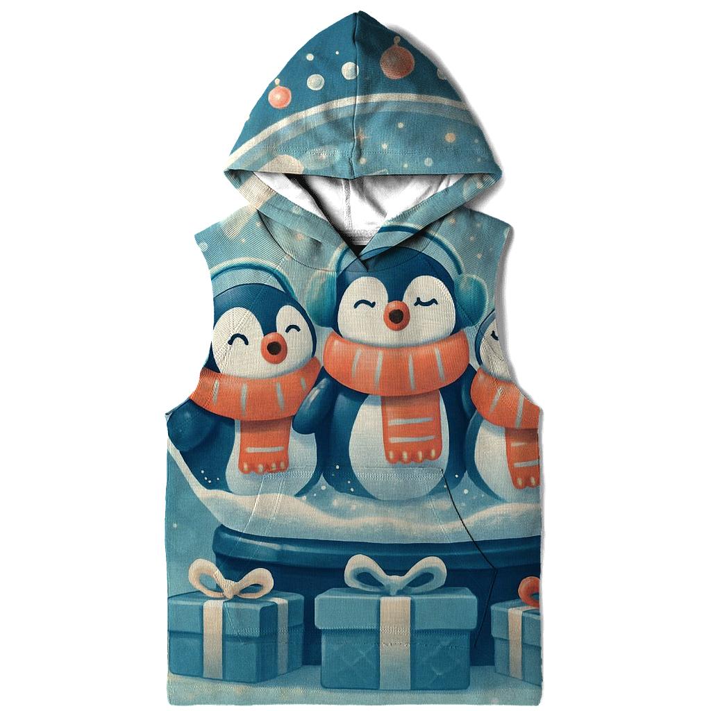 Penguin Choir Bubble Snow Globe pullover hoodies