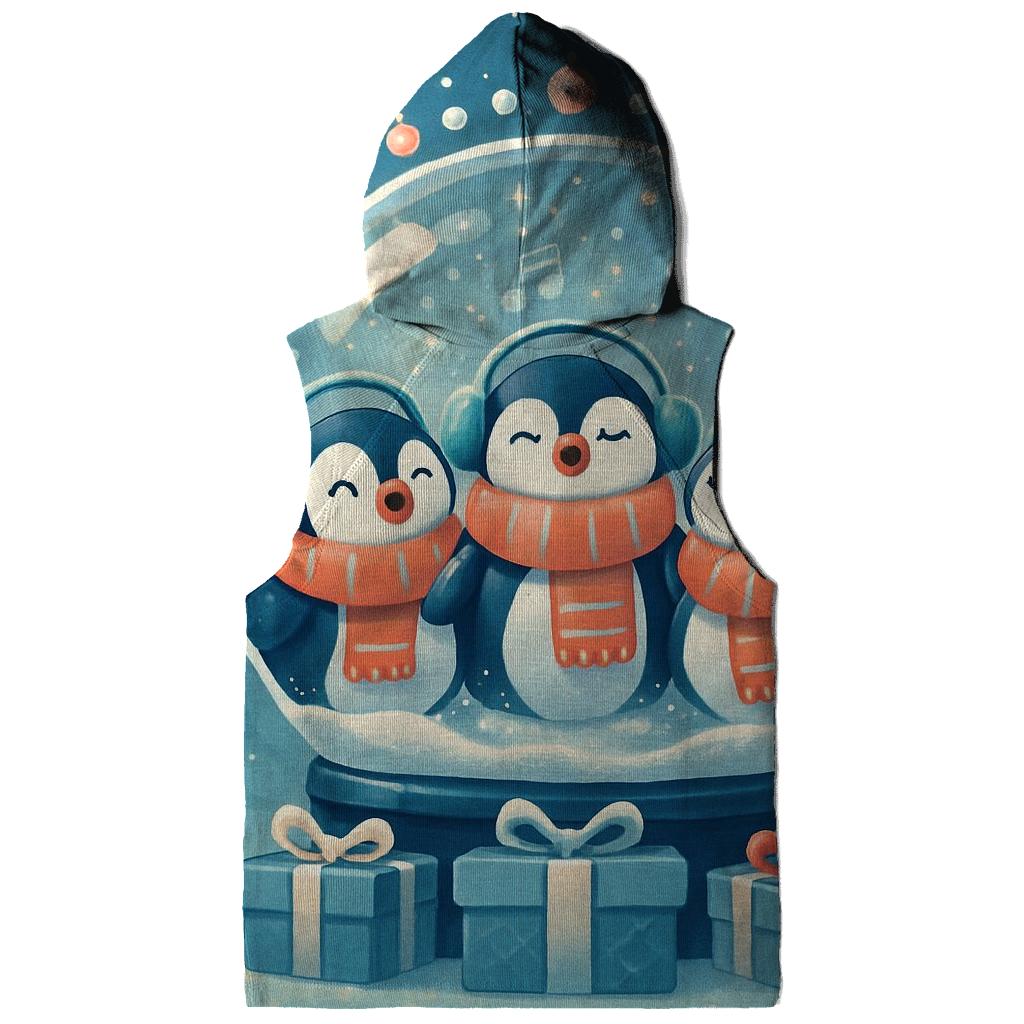 Penguin Choir Bubble Snow Globe pullover hoodies