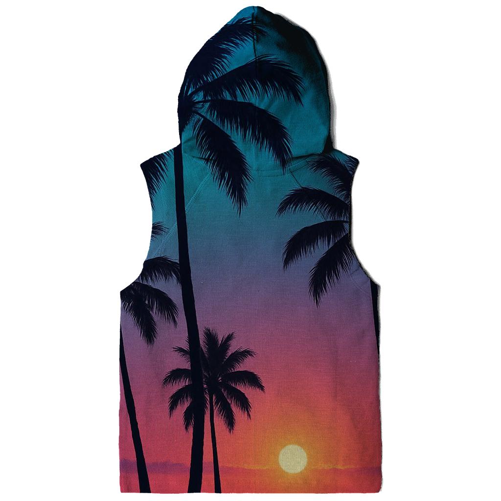 Palm Shadow Serenade graphic hoodies