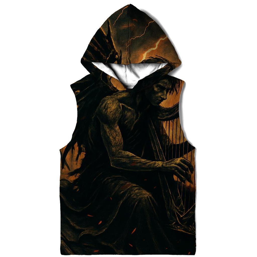 Infernal Harpist Of Broken Ribs printed hoodies