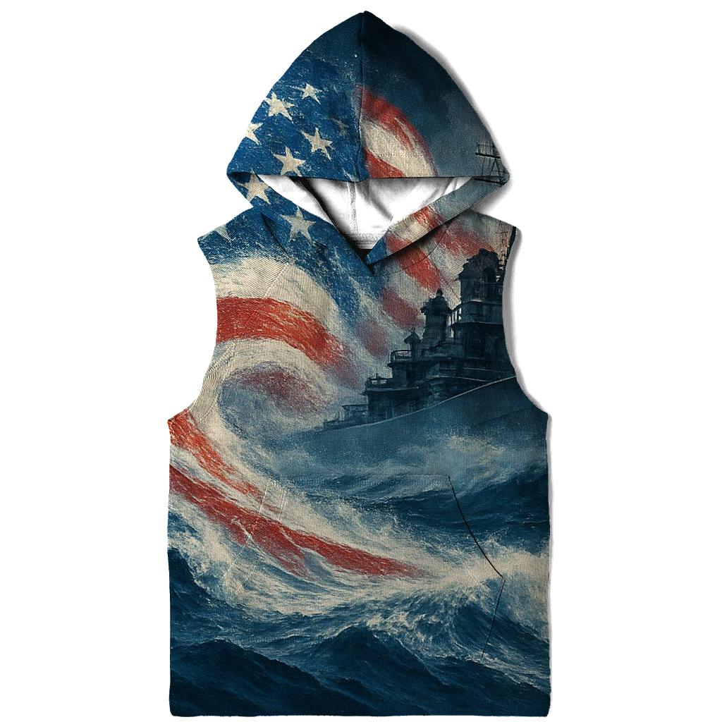 Battleship Wake Flag Surge designer hoodies