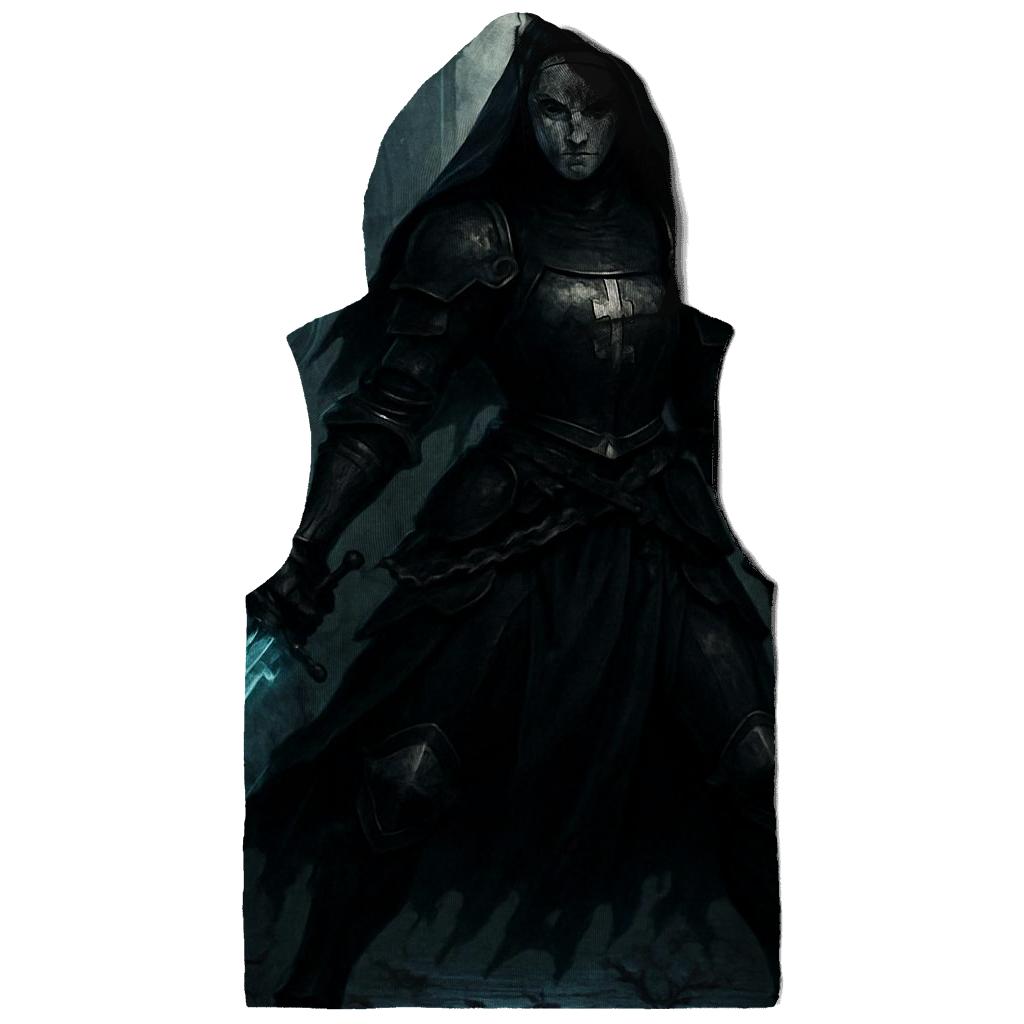 Chained War Nun With Spectral Blades printed hoodies