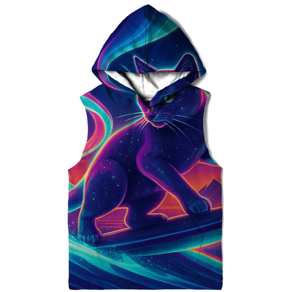 Aurora Surfing Space Cat hoodie trends