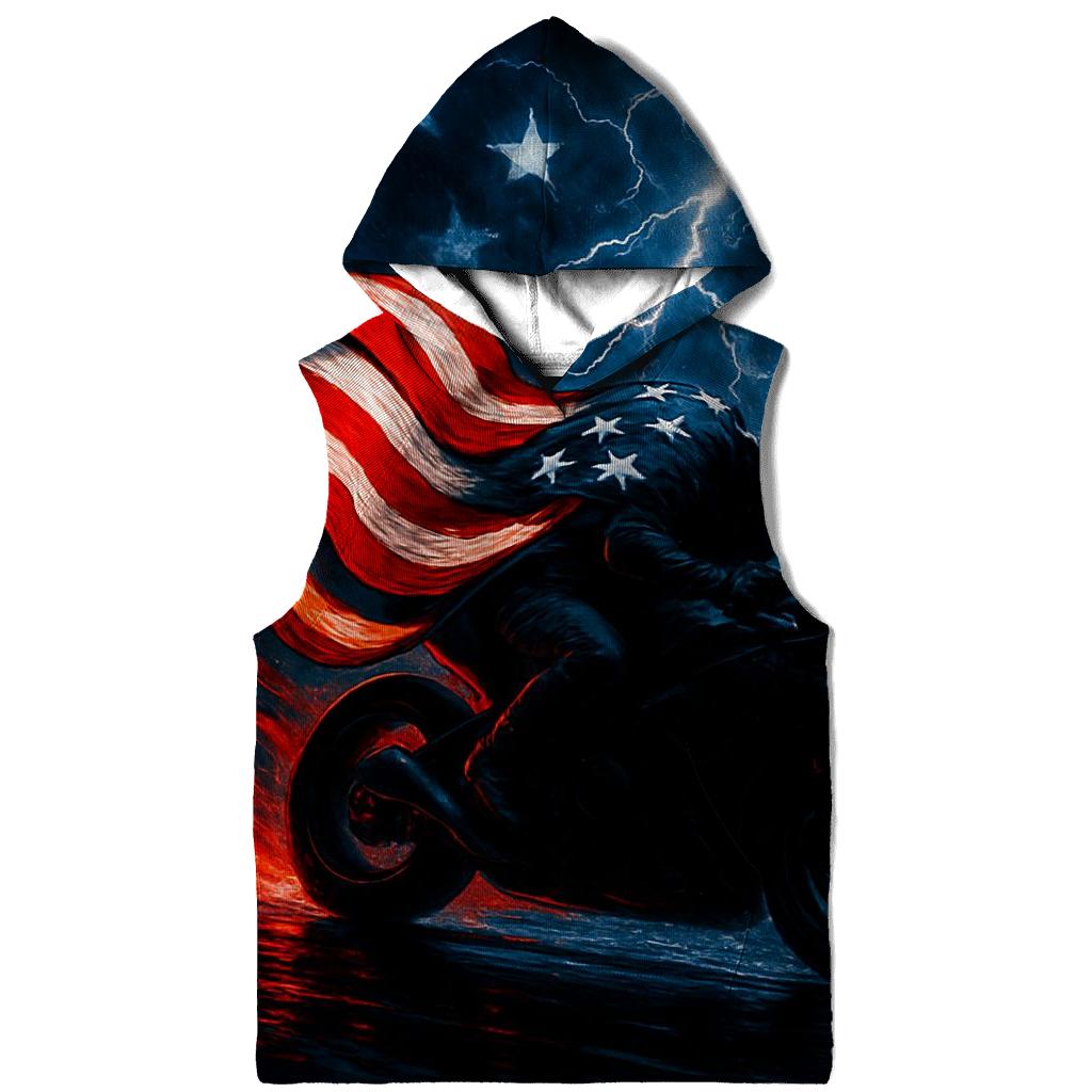 Storm Rider Flag Lightning lightweight hoodies