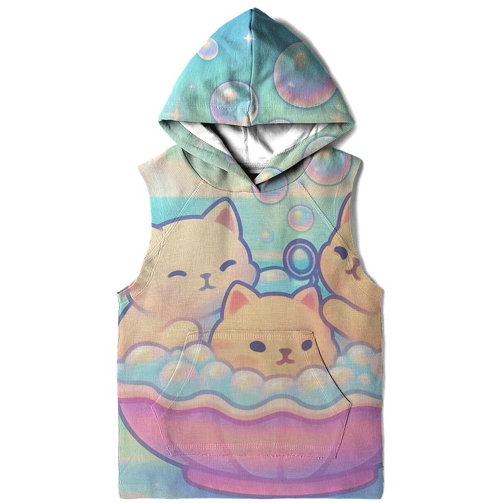Rainbow Mist Bubble Bath Cats printed hoodies