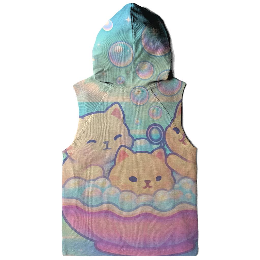 Rainbow Mist Bubble Bath Cats printed hoodies