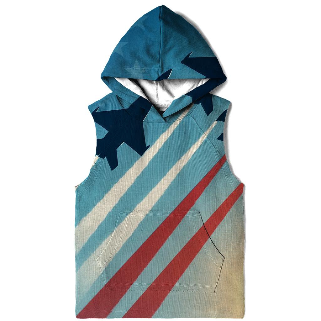 Airborne Tribute Through Sunlit Contrails heavyweight hoodies