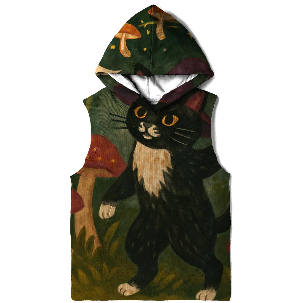 Mushroom Grove Spellcat premium hoodies