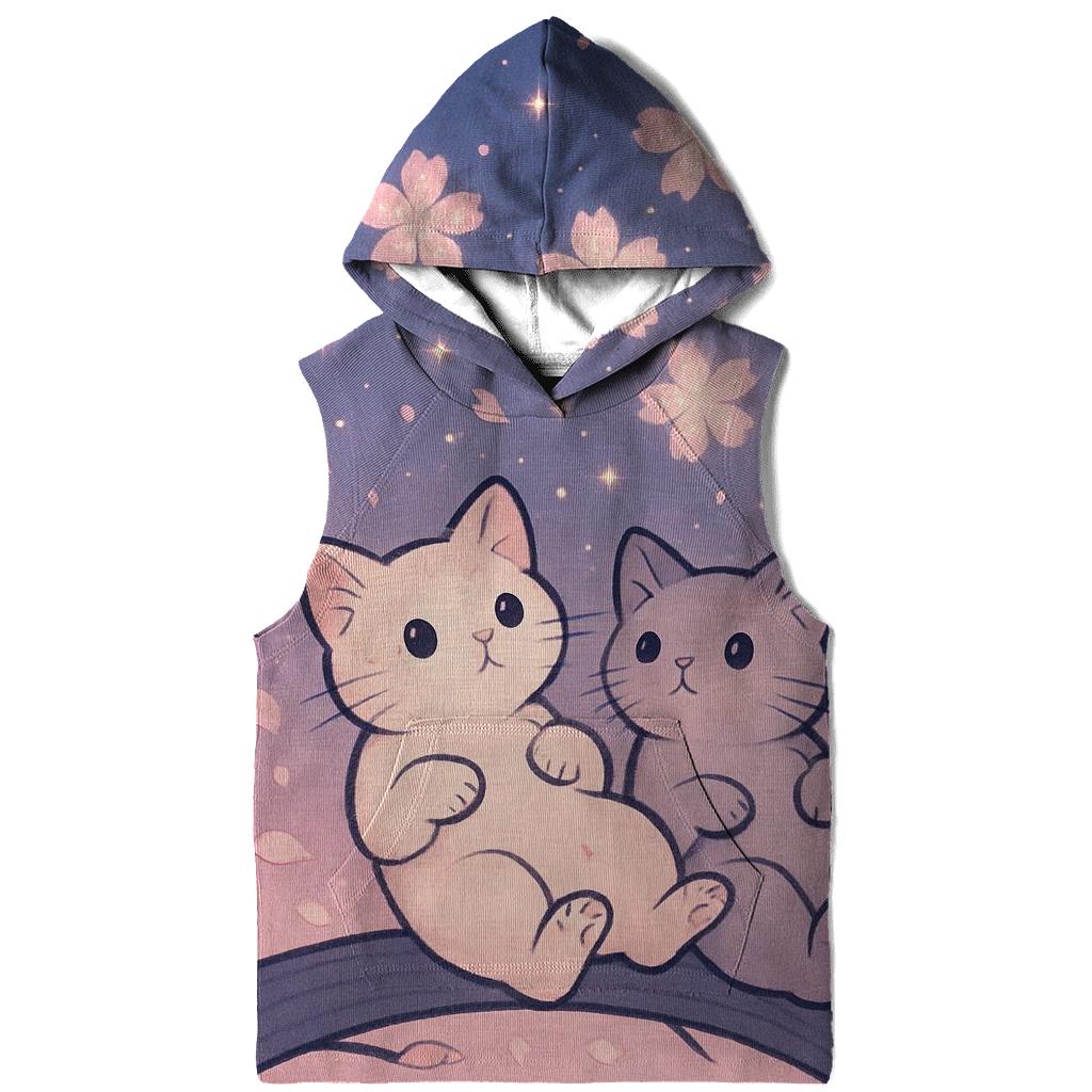 Cherry Blossom Star Gazers zip-up hoodies