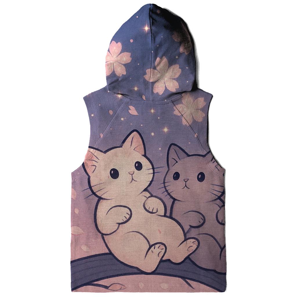 Cherry Blossom Star Gazers zip-up hoodies