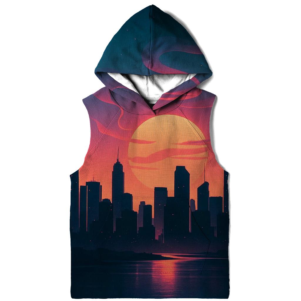 Twilight Mirage Skyline Bloom pullover hoodies