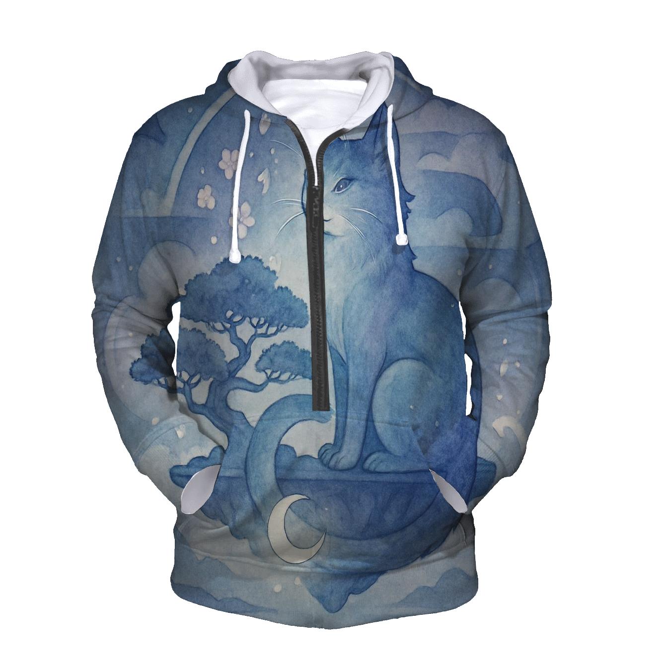 Lunar Bonsai Guardian Cat hoodie styles