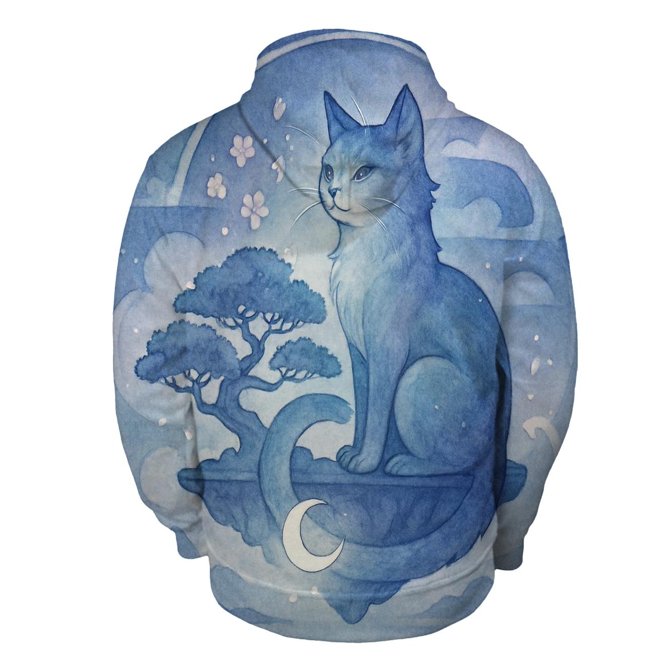 Lunar Bonsai Guardian Cat hoodie styles