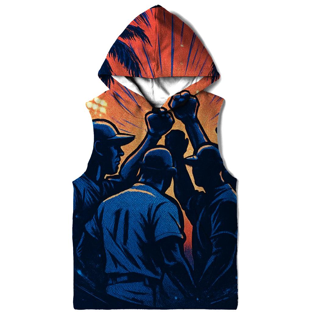 Palm Shadows Rally Charge graphic hoodies