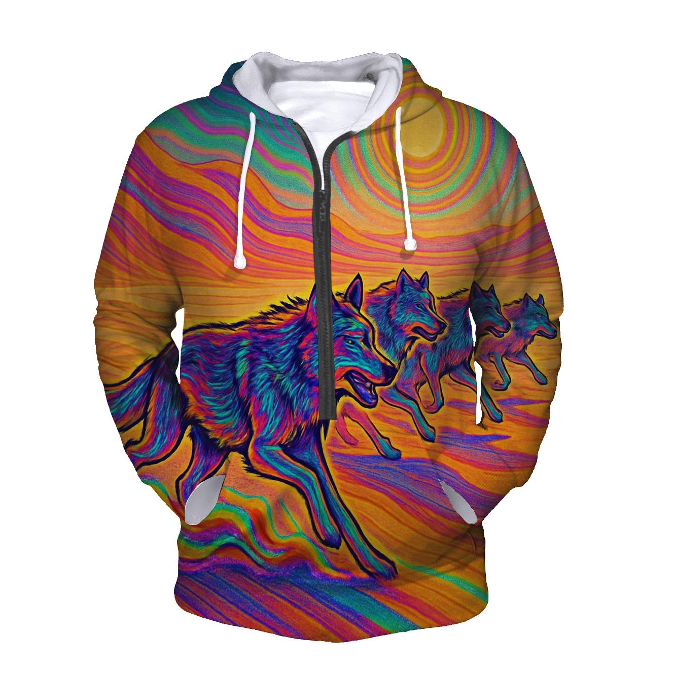Desert Mirage Pack In Prism Dunes heavyweight hoodies
