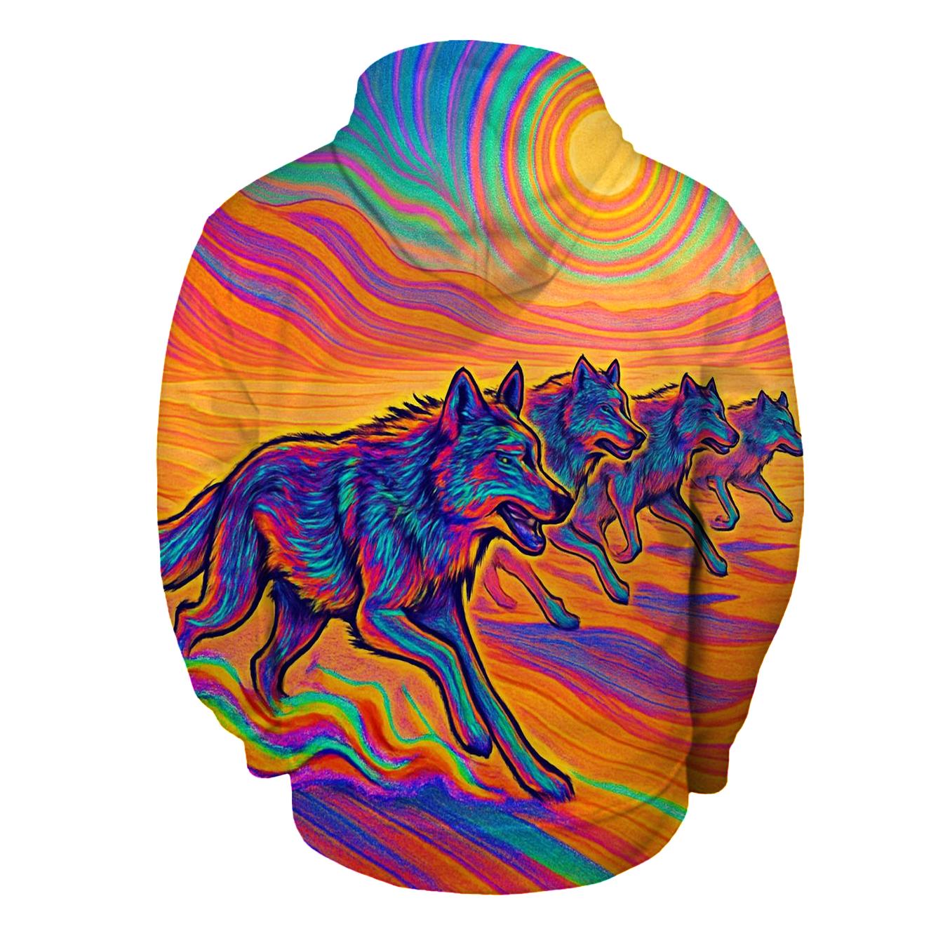Desert Mirage Pack In Prism Dunes heavyweight hoodies