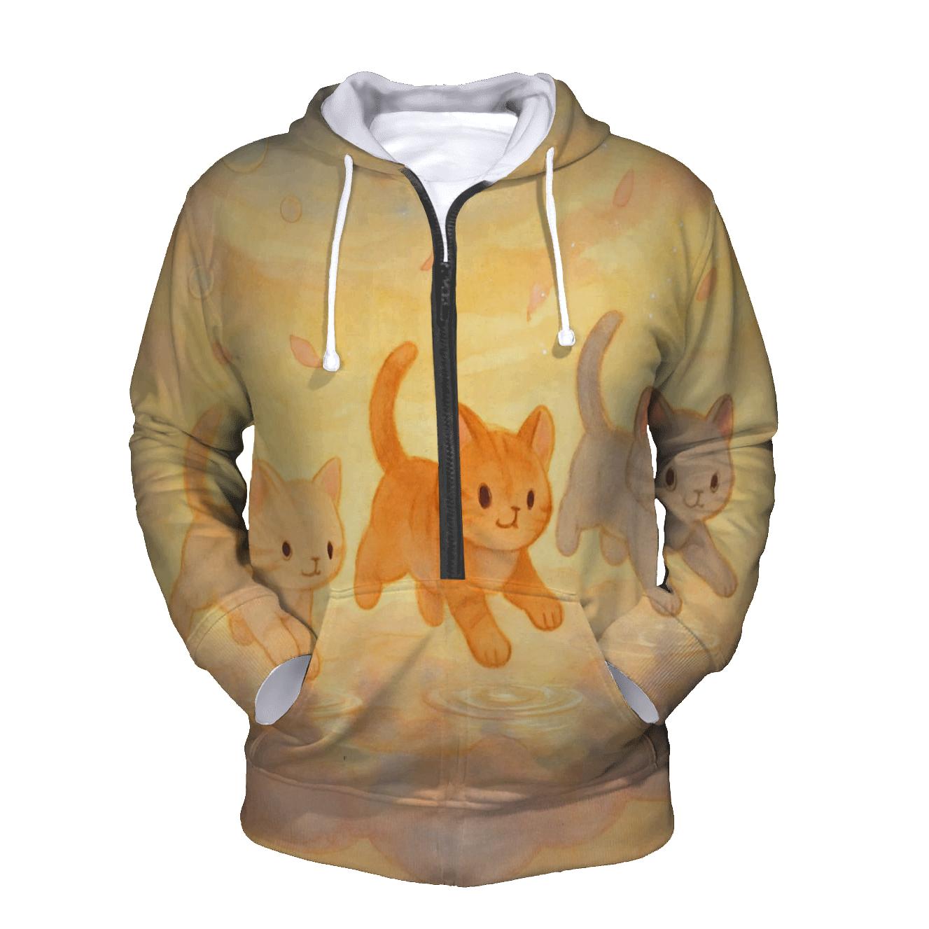 Cloud Puddle Pawprints hoodies fashion