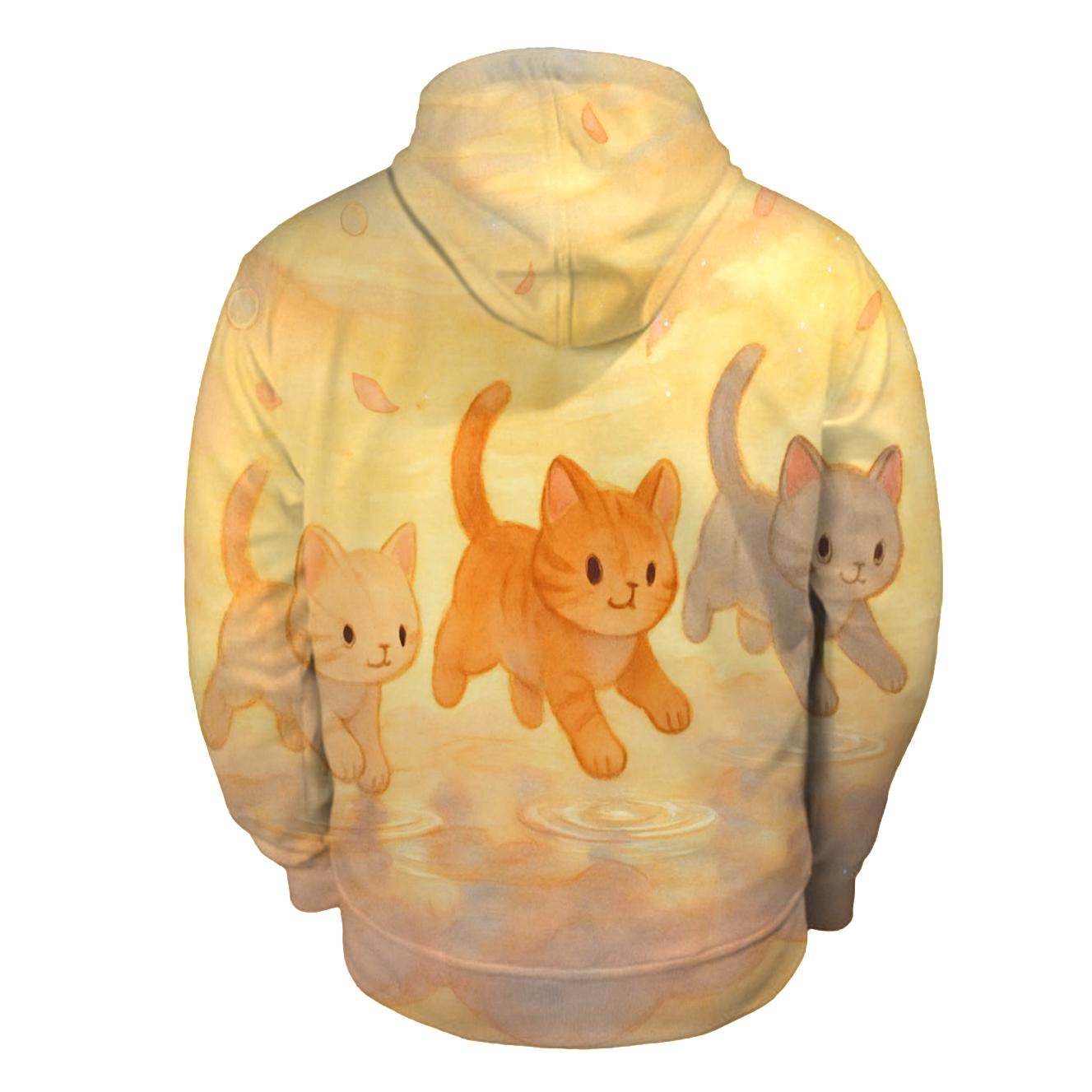 Cloud Puddle Pawprints hoodies fashion
