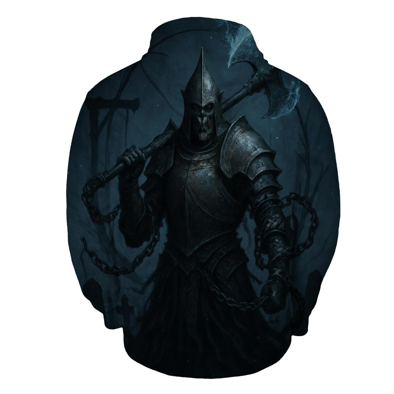 Moonlit Executioner With Iron Halo premium hoodies