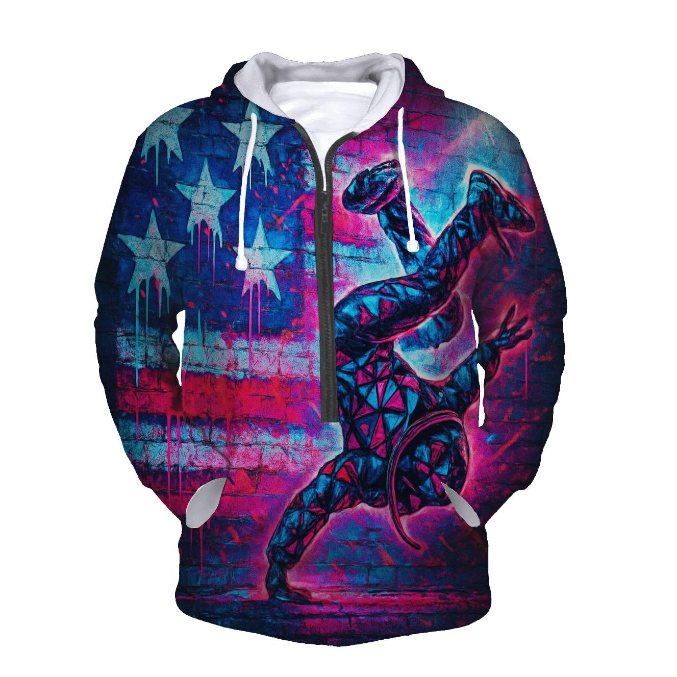 Neon Alley Patriot Spray premium hoodies