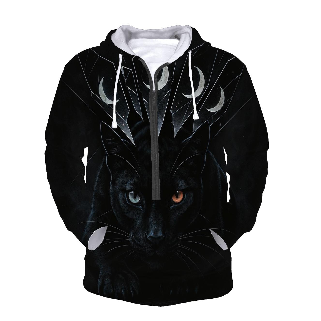 Shattered Mirror Panther Cat pullover hoodies