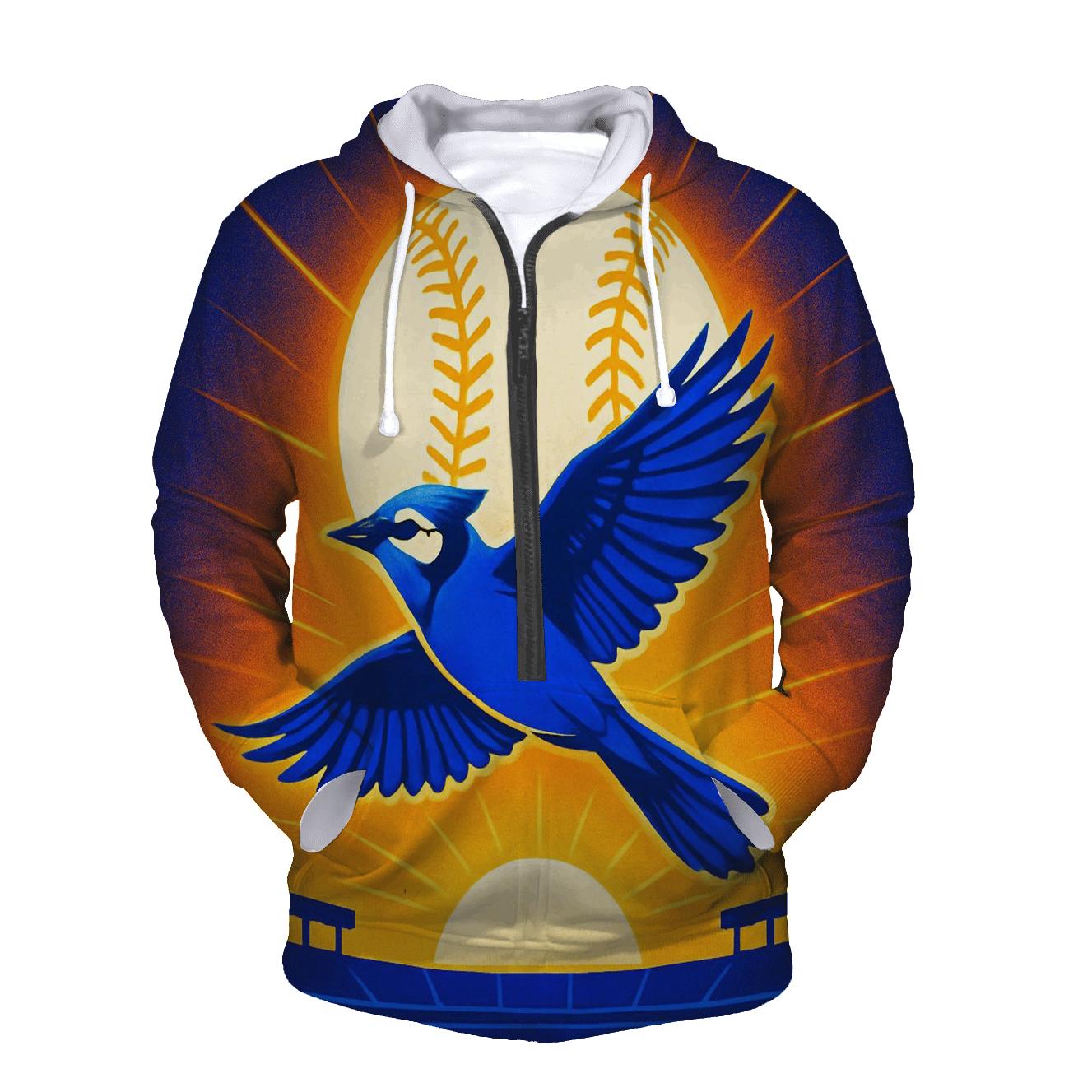 Stadium Horizon Rally, Blue Jays Edition graphic hoodies