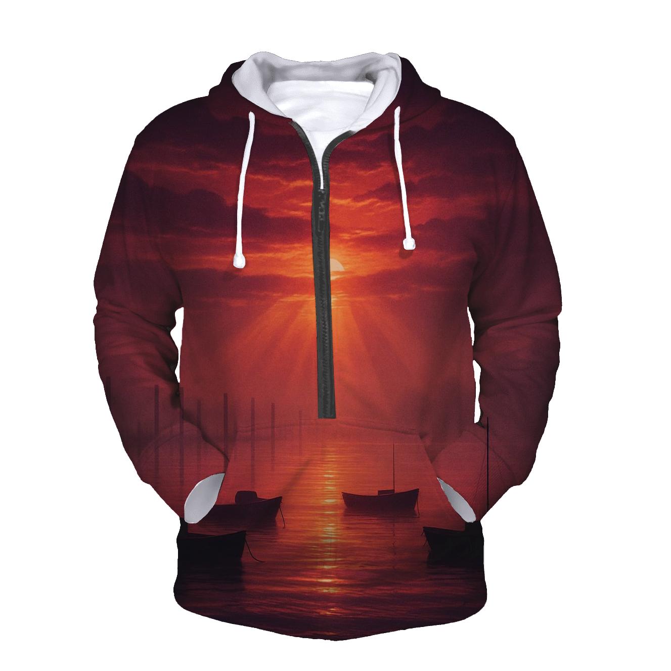 Crimson Cloud Harbor Drift pullover hoodies